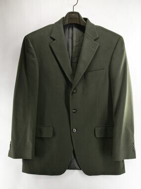Silverstone Blazer Mens 42R Green 100% Cashmere Loro Piana Fabric Canada Made